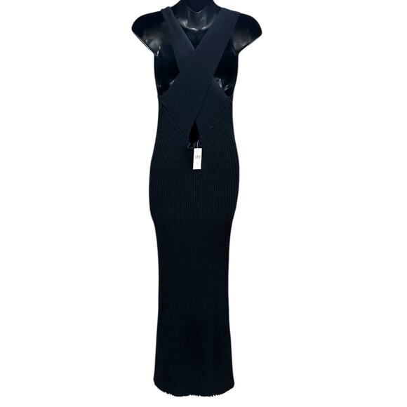 NWT Anthropologie Saturday Sunday Elle Knit Maxi Dress In Black - Picture 6 of 10